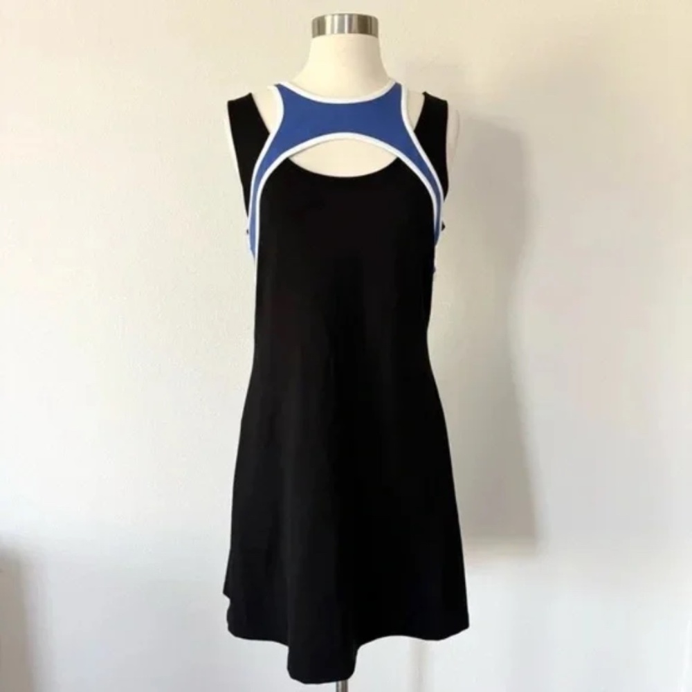 & Other Stories NEW Colorblock Sporty Cutout Layered Dress M
